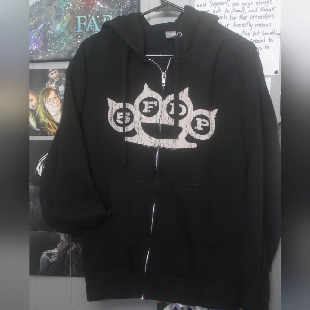 🤘Five finger death punch🤘 zip-up hoodie - Picture 1 of 4
